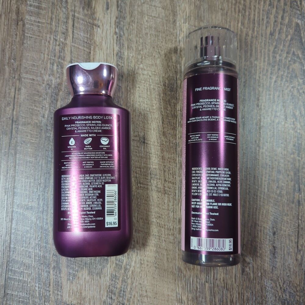 Bath And Body Works A Thousand Wishes Body Lotion And Fragrance Mist New 8 fl Oz - Picture 4 of 5